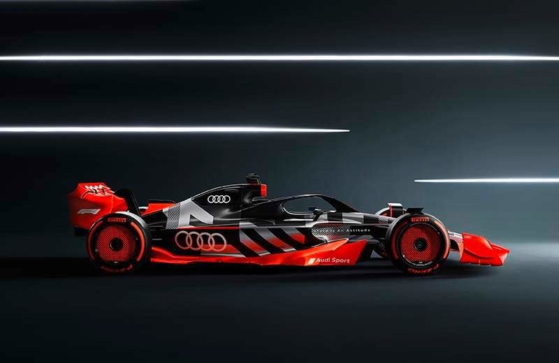 Showcar with Audi F1 launch livery