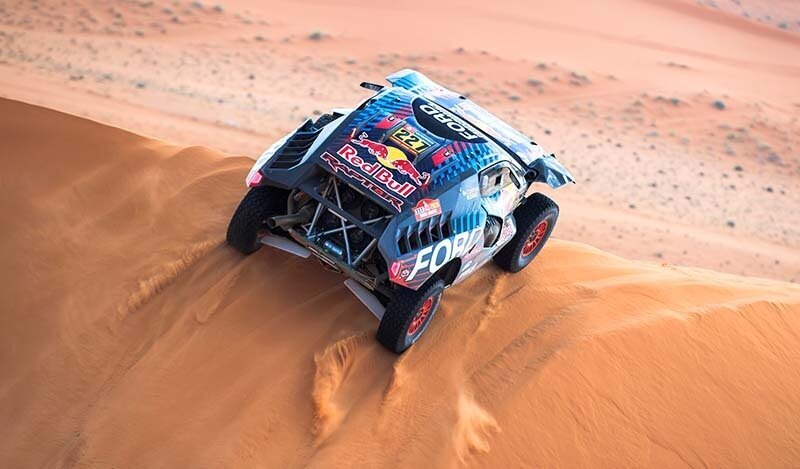 Nani Roma (ESP) for Ford M-Sport races during stage 6 of Rally Dakar 2025 from HAIL to AL DUWADIMI, Saudi Arabia on January 10, 2025. // Flavien Duhamel / Red Bull Content Pool // SI202501110661 // Usage for editorial use only //