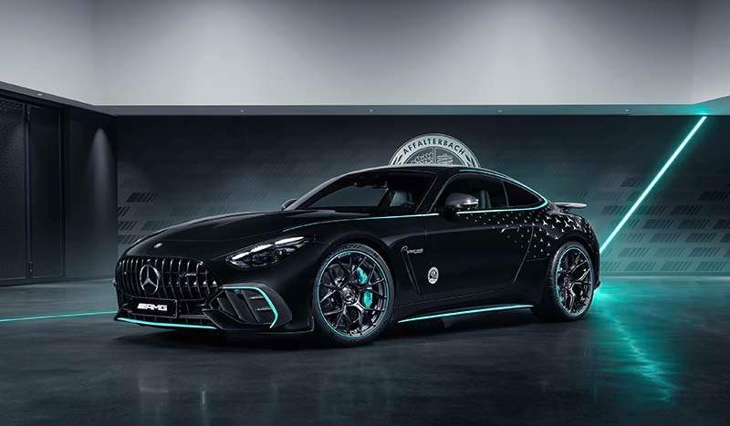 Mercedes-AMG GT 63 PRO 4MATIC+ „Motorsport Collectors Edition“ (Energieverbrauch kombiniert: 14,0 l/100 km | CO₂-Emissionen kombiniert: 319 g/km | CO₂-Klasse: G). Die angegebenen Werte wurden nach dem vorgeschriebenen Messverfahren WLTP (Worldwide harmonised Light vehicles Test Procedure) ermittelt. Die angegebenen Spannweiten beziehen sich auf den deutschen Markt. Der Energieverbrauch und der CO₂-Ausstoß eines Pkw sind nicht nur von der effizienten Ausnutzung des Kraftstoffs bzw. des Energieträgers durch den Pkw, sondern auch vom Fahrstil und anderen nichttechnischen Faktoren abhängig.;Mercedes-AMG GT 63 PRO 4MATIC+ „Motorsport Collectors Edition“ (Energieverbrauch kombiniert: 14,0 l/100 km | CO₂-Emissionen kombiniert: 319 g/km | CO₂-Klasse: G)*

Mercedes-AMG GT 63 PRO 4MATIC+ “Motorsport Collectors Edition“ (combined energy consumption: 14.0 l/100 km | combined CO₂ emissions: 319 g/km | CO₂ class: G) The specified values were determined according to the prescribed measurement procedure WLTP (Worldwide Harmonised Light Vehicles Test Procedure). The ranges given refer to the German market. The energy consumption and CO₂ emissions of a car depend not only on the efficient use of the fuel or energy source by the car, but also on the driving style and other non-technical factors.;Mercedes-AMG GT 63 PRO 4MATIC+ “Motorsport Collectors Edition“ (combined energy consumption: 14.0 l/100 km | combined CO₂ emissions: 319 g/km | CO₂ class: G)*