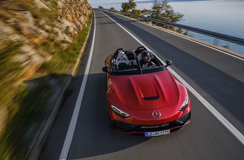 2024 / Concept Mercedes-AMG PureSpeed / Exterieurfarbe Le Mans Rot & graphitgrau Metallic;(Energieverbrauch kombiniert: 13,7 l/100 km | CO₂-Emissionen kombiniert: 312 g/km | CO₂-Klasse: G)*

2024 / Concept Mercedes-AMG PureSpeed / exterieur color Le Mans red & graphitgrey metallic;(Combined energy consumption: 13.7 l/100 km | combined CO₂ emissions: 312 g/km | CO₂ class: G)*